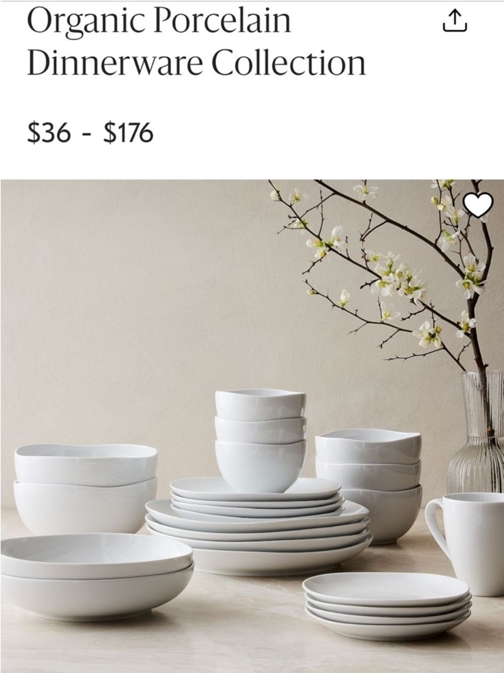White Porcelain Dinnerware Set - Elegant Home Dining